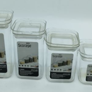 קופסת אחסון שקופה "Storage" | 6.4 ס"מ – 4 גדלים לבחירה