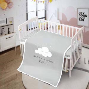 סט מצעים למיטת תינוק/מעבר - דגם ענן