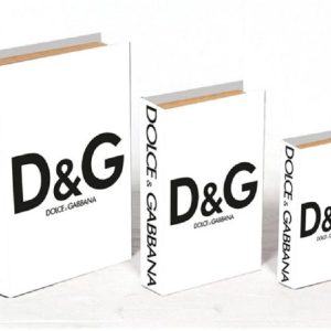 סט 3 ספרי עיצוב ואחסון - דולצ'ה וגבאנה