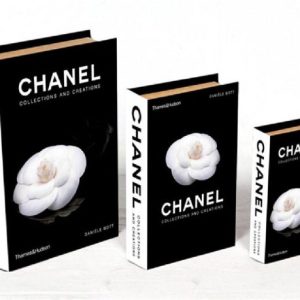 סט 3 ספרי עיצוב ואחסון - Chanel פרח