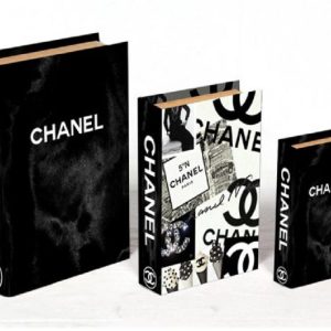 סט 3 ספרי עיצוב ואחסון - Chanel