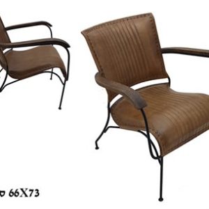 כיסא חום מעור - Full grain Leather