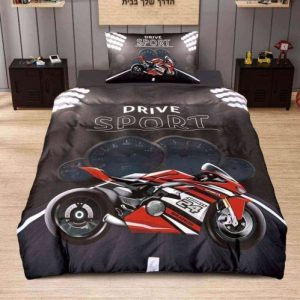 סט מצעים מיטת יחיד BOYS FUN - אופנועים