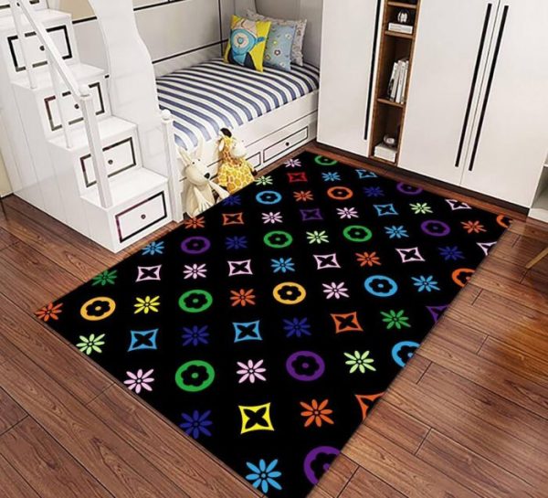 שטיח מעוצב לחדר הילדים - דגם שחור