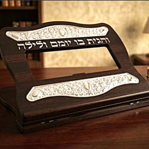 סטנדר עץ חום מוכסף פורטו — תמונת מוצר