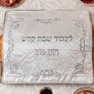 מפה לכיסוי חלה סטן 50/60 דגם כריות — תמונת מוצר