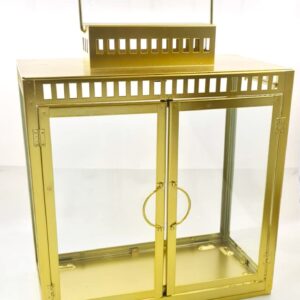תיבה 40 ס״מ מוזהבת זכוכית מחוסמת 40/20/40 ס״מ — תמונת מוצר