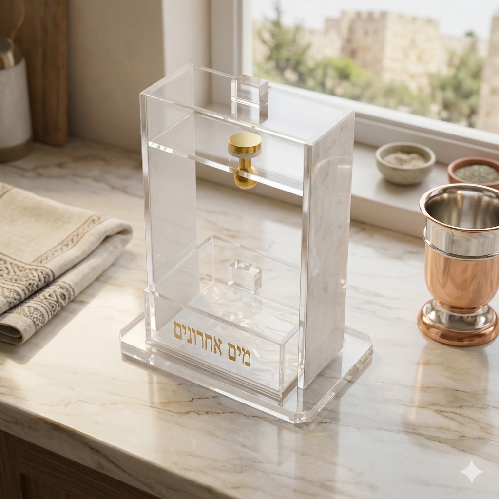 מ״א אקריליק מטפטף עם מגירה גוון פנינה — תמונת מוצר