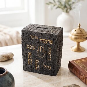 קופת צדקה פולי אפור אבן כותל 11/12 — תמונת מוצר