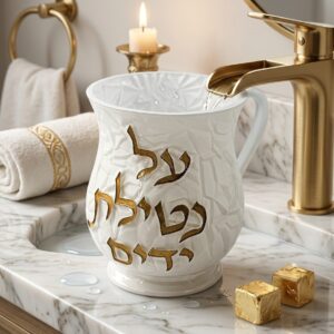 נטלה פול׳ לבן פסיפס כיתוב זהב — תמונת מוצר