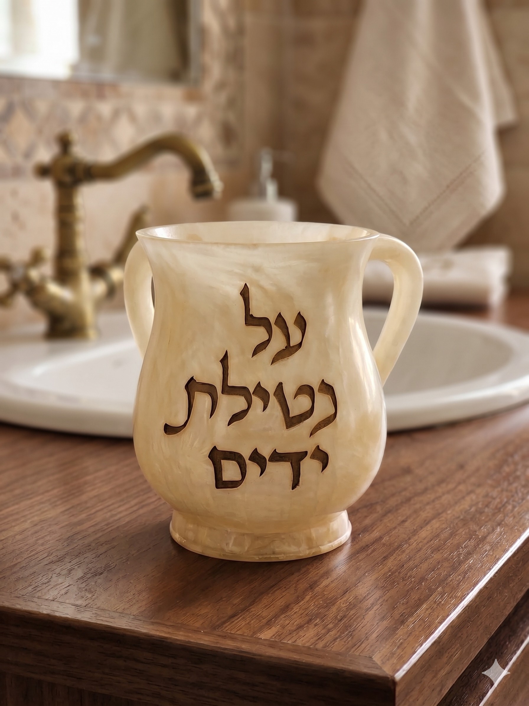 נטלה פול׳ 15 ס״מ חומה עם עיטור זהב · דגם 5208 — תמונת מוצר
