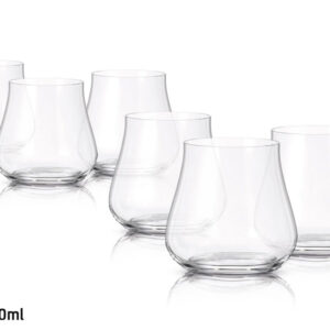 סט 6 כוסות וויסקי 340 מ״ל קריסטל בוהמיה — דגם LIMOSA — תמונת מוצר