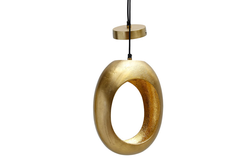 מנורת תקרה בצבע זהב פליז 25.5×13×33 — דגם HUTTON — תמונת מוצר