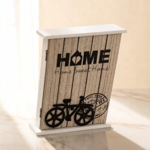 ארונית מפתחות מעץ בעיצוב אופניים Home — תמונת מוצר