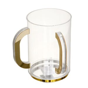 נטלת אקריליק 1000ml ידיות עגולות זהב