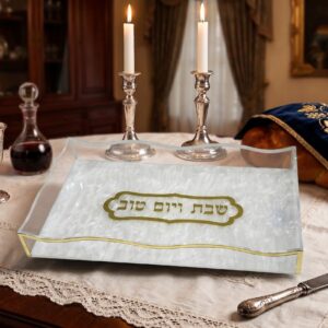 מגש אקריליק שייש לבן 20/35