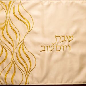 כיסוי פלטה 65/80 חומה עם עיטור זהב