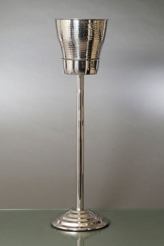 דלי שמפניה על רגל עשוי מתכת Brass nickel