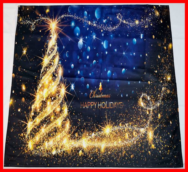 מפת קטיפה לחג דגם 90×90 — דגם LIGHTS