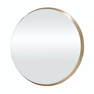 מראה עגולה בצבע זהב 50×50 — דגם PLATINUM