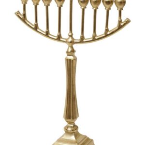 חנוכיה פליז זהב