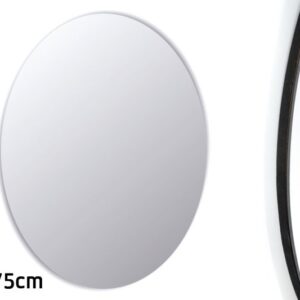 מראת רסיטל אובלית בצבע שחור לבן 100×75×1.5
