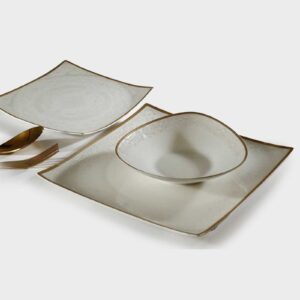 מערכת אוכל 18 חלק פורצלן — דגם NEW BONE CHINA ALBA