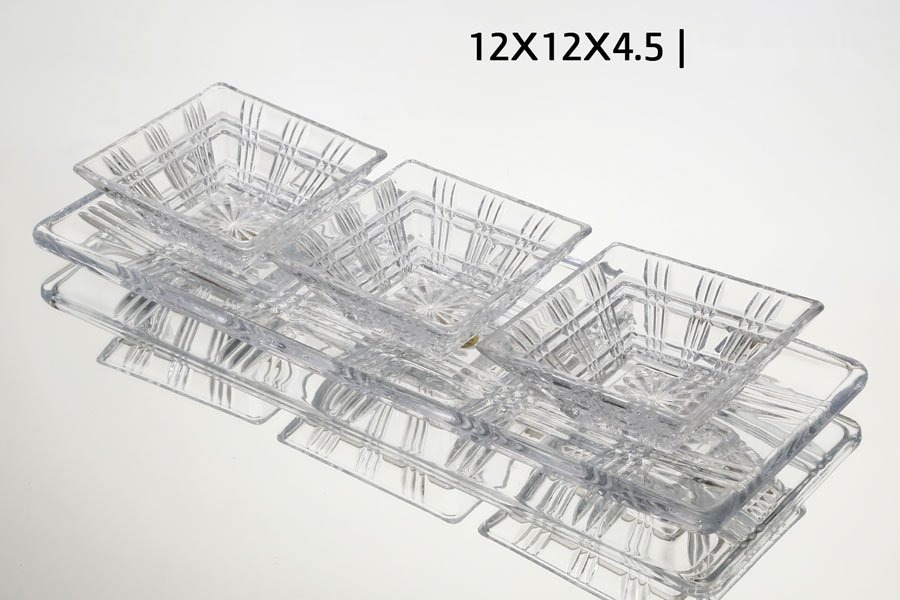 קברט 4 חלקים 12×12×4.5 — דגם CRYSTALINE