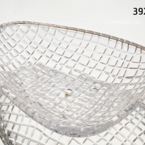 קערת פירות ס"מ פס זהב 39×29×7 — דגם CRYSTALINE