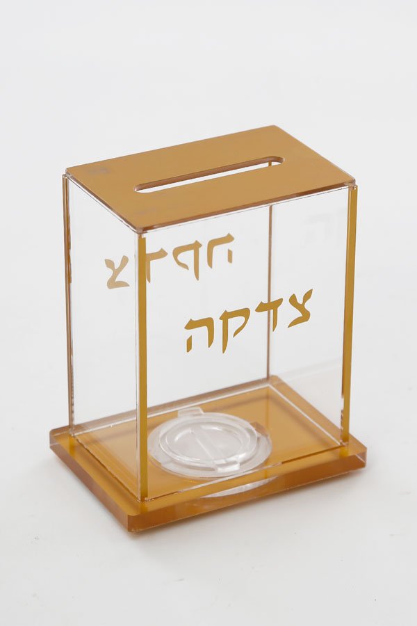 קופסה צדקה אקריליק