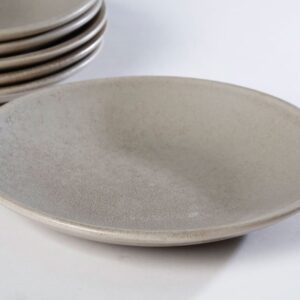 סט 6 צלחות עוגה חום — דגם STONE WARE