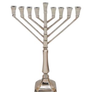 חנוכיה פליז זהב — דגם SHINE