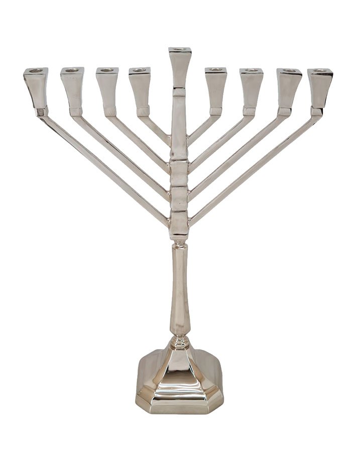 חנוכיה פליז זהב — דגם SHINE IBIZA