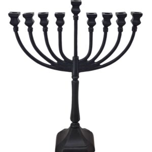 חנוכיה פליז ניקל — דגם CAPRI