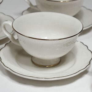 סט קפה פורצלן פס זהב — דגם NEW BON CHINA