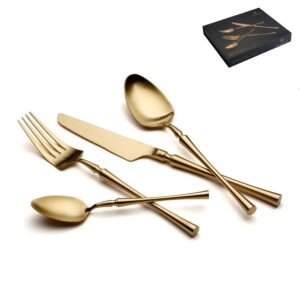 סט סכו"ם 24 חלקים נירוסטה זהב מט GUERLAIN 18/10INOX304
