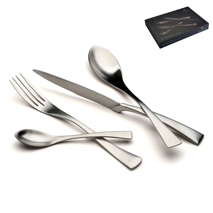 סט סכו"ם 24 חלקים נירוסטה מט MERCURY 18/10INOX304