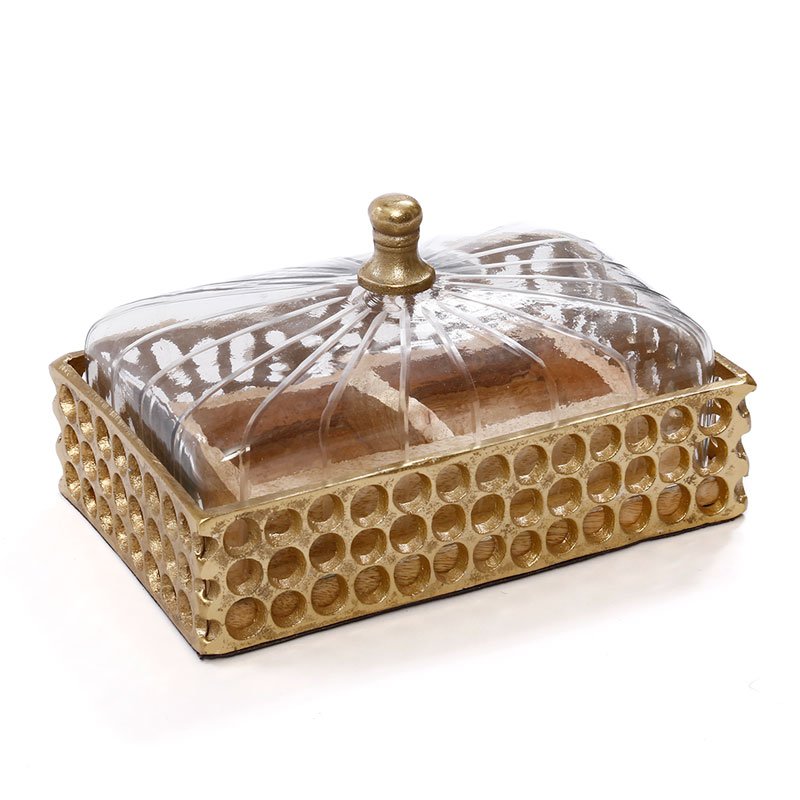 קברט עץ+מכסה BRASS GOLD+WOOD – תמונה 2
