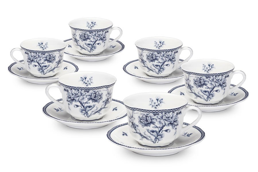 סט קפה — דגם BONE CHINA LIMOGES AMALFI
