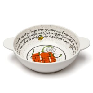 קערה לסלט פורצלן עם מתכון לסלט פלפלים מבית כוס סוכר