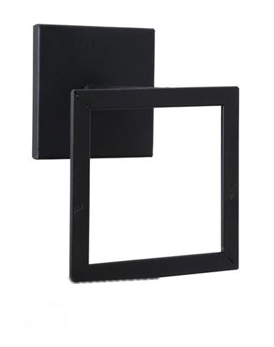 מתקן קיר לנייר טואלט מתכת שחור 15×10×15 ס״מ
