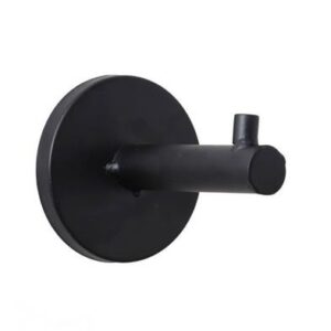 וו תלייה דקורטיבי לקיר מתכת שחור 8×10×8 ס״מ — דגם