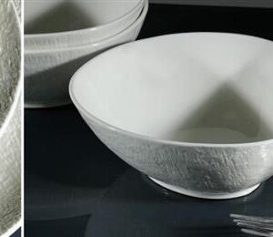 קערת סלט SimpelWhite פורצלן NewBornChina 19x17x7 ס"מ