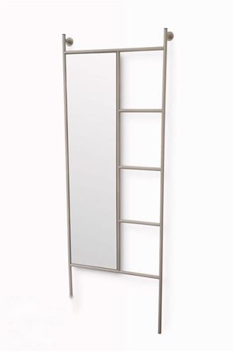 מראת גוף + סולם מתכת פירזול מוקה 65×8.5×185 ס״מ