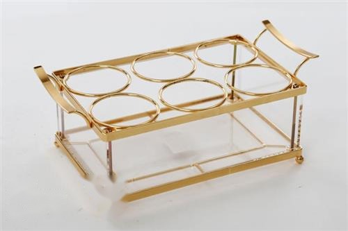 מתקן לבקבוקים שתיה אקריליק 30×16×12 ס״מ — דגם JADE