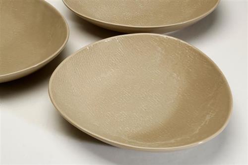 צלחת עמוקה BON CHINA SLMPEL מוקה 22×20×4.5 ס״מ