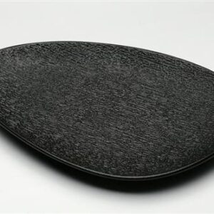פלטה BON CHINA SIMPLE שחור 23×15.3×2 ס״מ