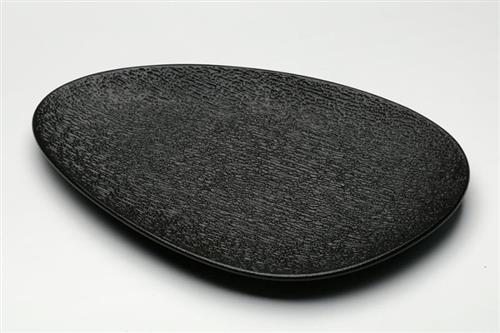 פלטה BON CHINA SIMPLE שחור 23×15.3×2 ס״מ