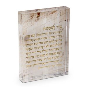 מעמד אקריליק שיר למעלות 13×3×18 ס״מ