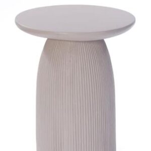 שולחן צד POLLY KARMIKA מוקה 50.5×50.5×57.5 ס״מ